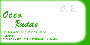 otto rudas business card