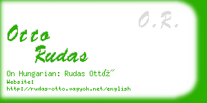 otto rudas business card